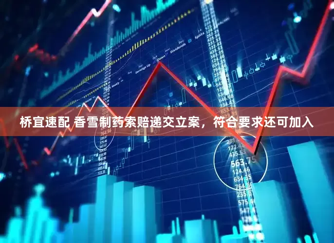 桥宜速配 香雪制药索赔递交立案，符合要求还可加入